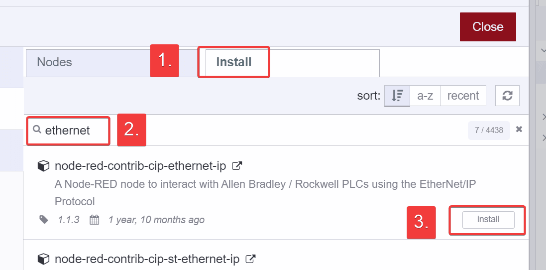 InstallING EthernetIP Node "InstallING EthernetIP Node"