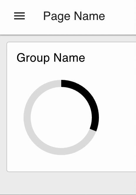 Progress spinner, random values "Progress spinner, random values"